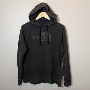 The North‎ Face Half Dome Hoodie Women’s XL Black Sweatshirt Splatter Print